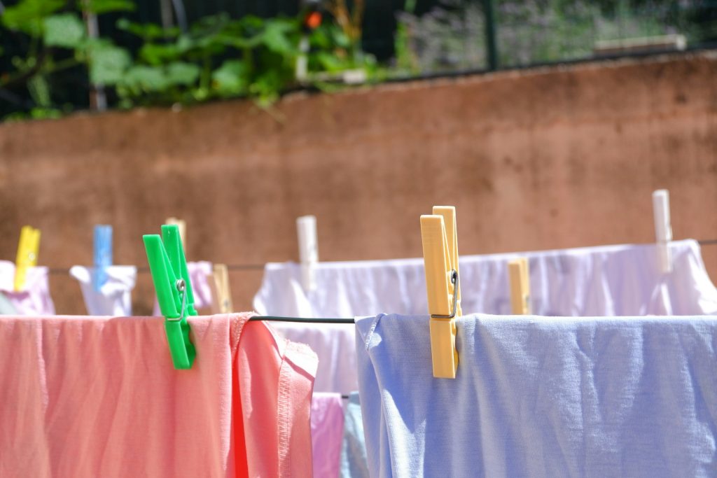 Panni ad asciugare al sole
