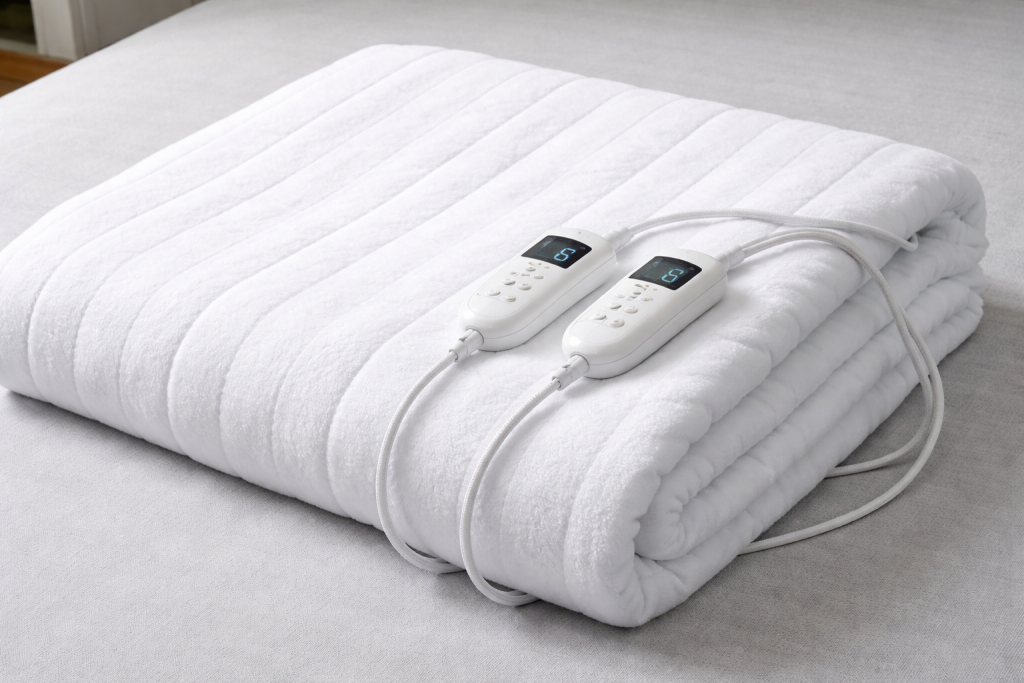 Coperta elettrica bianca
