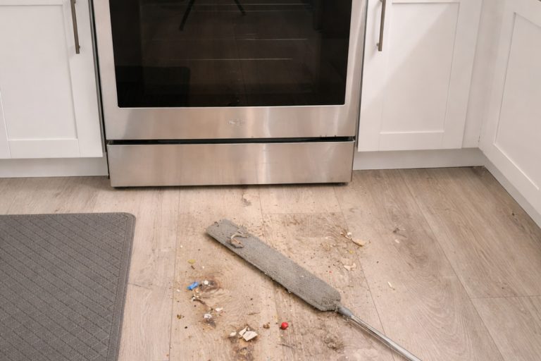 Così è davvero facile: il modo per pulire sotto mobili ed elettrodomestici senza spostarli pulire sporco sotto cucina