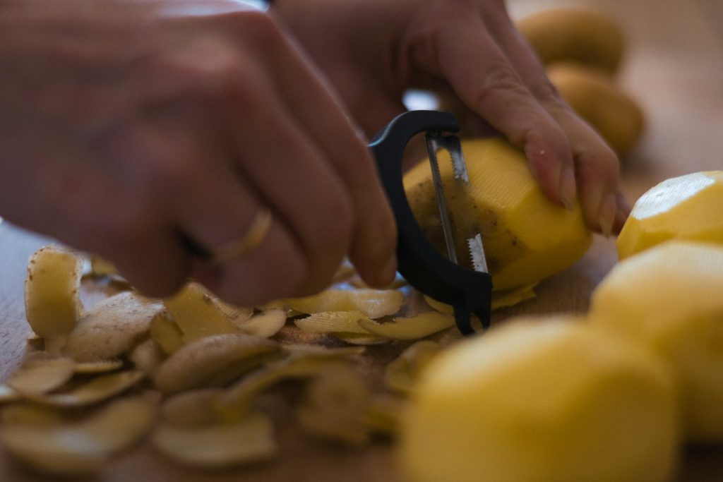 Sbicciare le patate