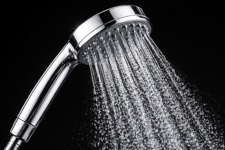 Il tuo soffione può durare 25 anni: il trucco mensile che nessuno conosce Soffione della doccia con acqua che scorre