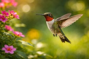 Un colibrì in volo (fonte: Comeconservare.it)