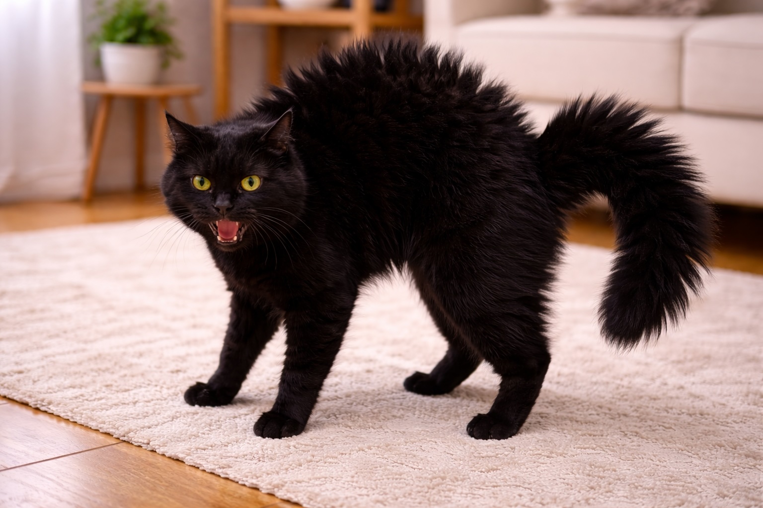 Un gatto nero (fonte: comeconservare.it)