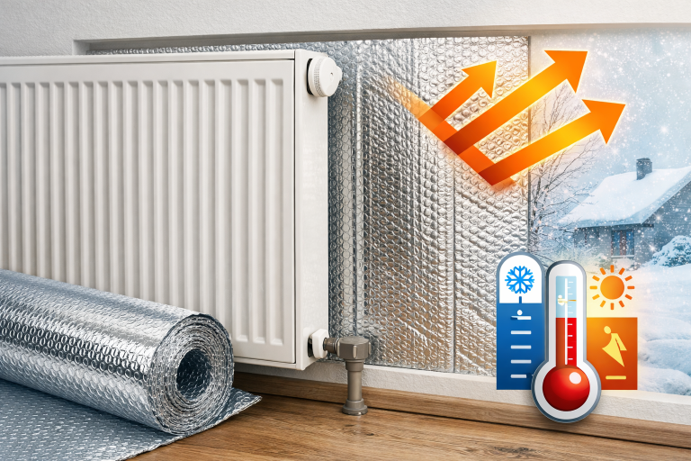 Alluminio dietro ai termosifoni: quando funziona e quando è completamente inutile Alluminio termoriflettente