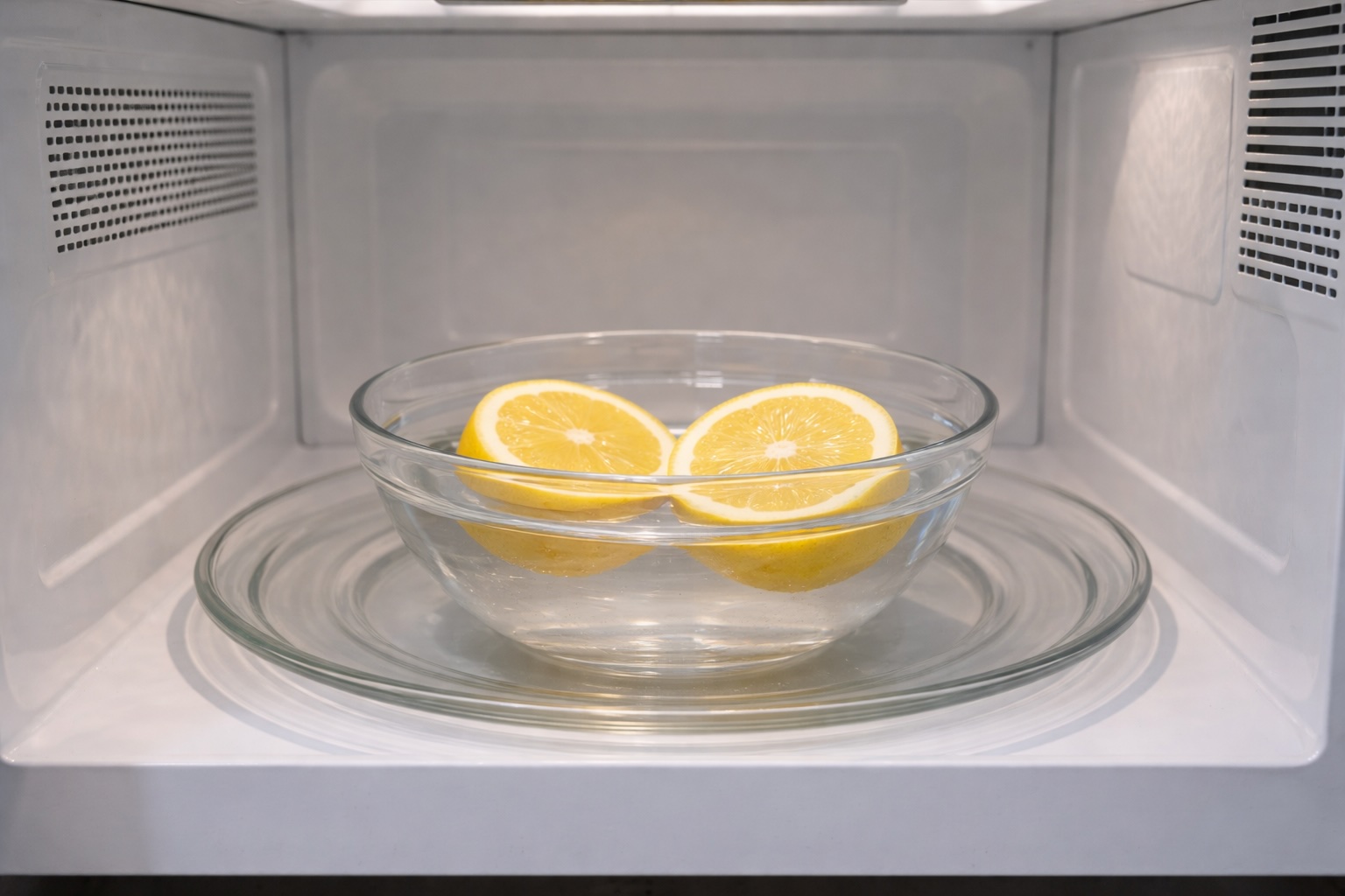 Un limone in un microonde (fonte: comeconservare.it)