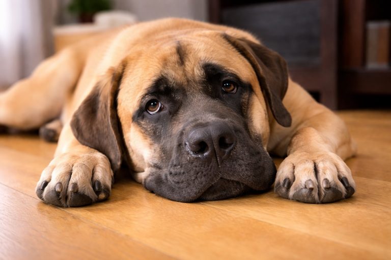 Cane in ufficio “aiuta” tutti a finire il pranzo: la reazione dei colleghi è esilarante Un mastiff (fonte: Comeconservare.it)