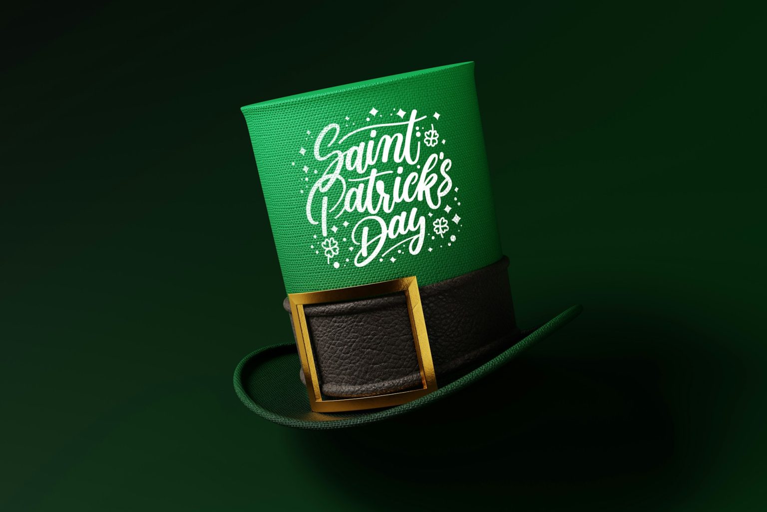 Cappello verde per festeggiare il giorno di San Patrizio.